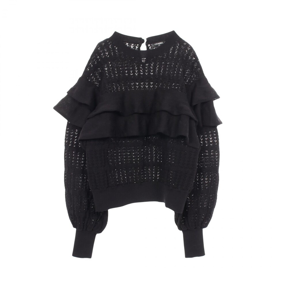 Chanel Coco Mark Button Frill Knitwear #301299C89B